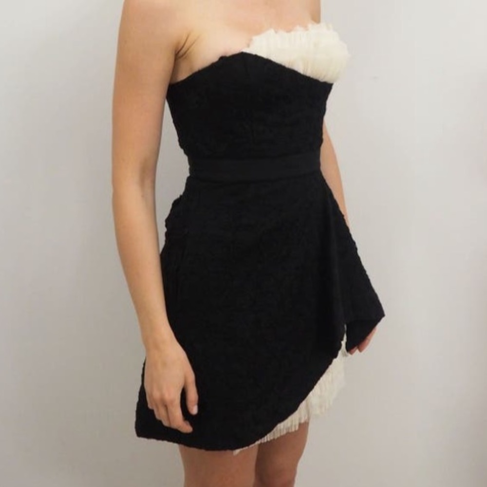Strapless BCBG dress